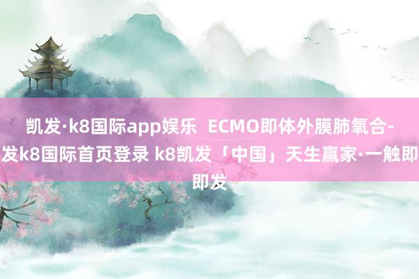 凯发·k8国际app娱乐  ECMO即体外膜肺氧合-凯发k8国际首页登录 k8凯发「中国」天生赢家·一触即发