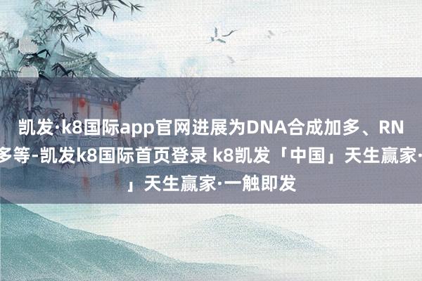 凯发·k8国际app官网进展为DNA合成加多、RNA降解加多等-凯发k8国际首页登录 k8凯发「中国」天生赢家·一触即发